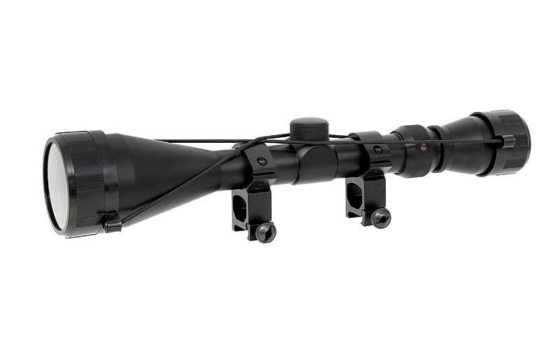 Ottica 3-9x50 con anelli di montaggio alti di PCS