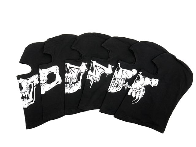 SKULL Balaclava Nera di 8FIELDS