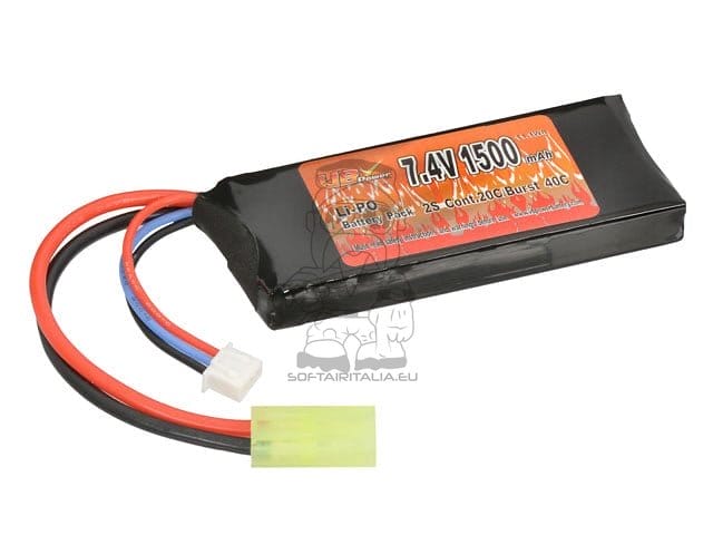 Batteria Li-Po 1500mAh 7,4V 20/40C di VICTORY BATTERY