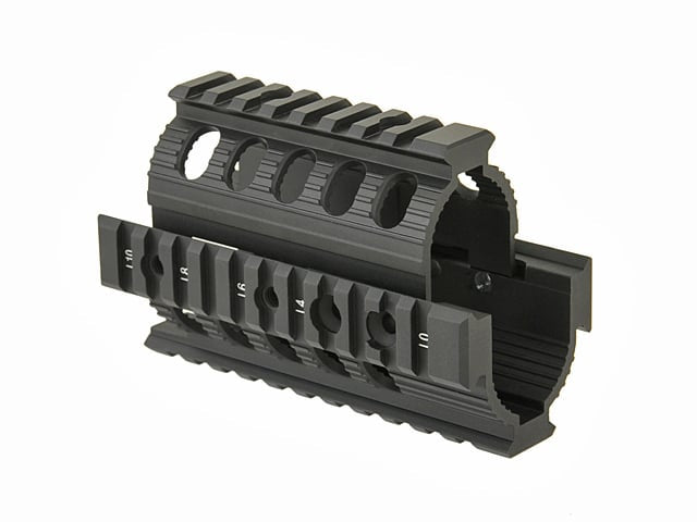 Handguard AK74U Quad-Rail di CYMA