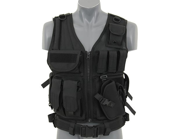 Gilet Tattico Law Enforcement V.2 - BLACK di 8FIELDS