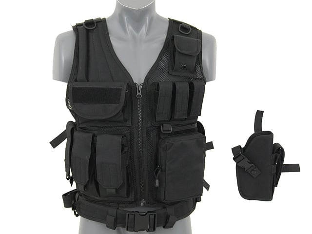 Gilet Tattico Law Enforcement V.2 - BLACK di 8FIELDS