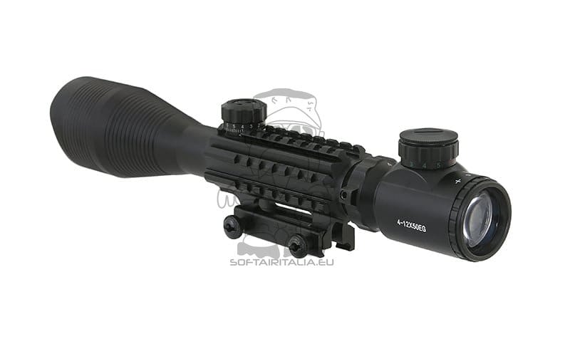 Riflescope 4-12x50EG con Montaggio Integrato di PCS