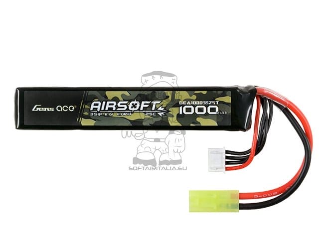 Batteria LiPo 1000mAh 11.1V di GENS ACE