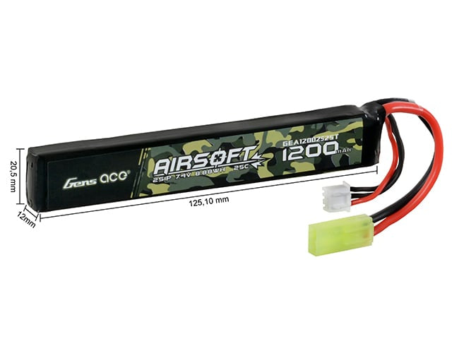 Batteria LiPo 1200mAh 7.4V di GENS ACE