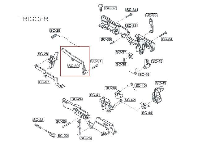 ST23 Trigger Bar di STTI