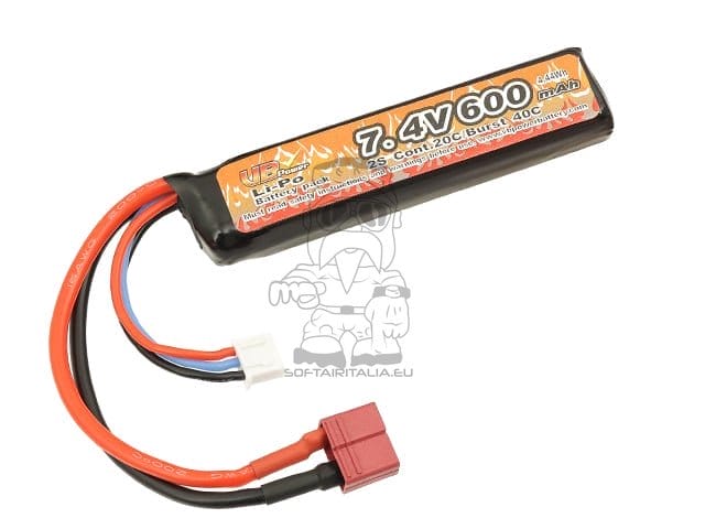Batteria Li-Po 600mAh 7,4V 20C di VICTORY BATTERY