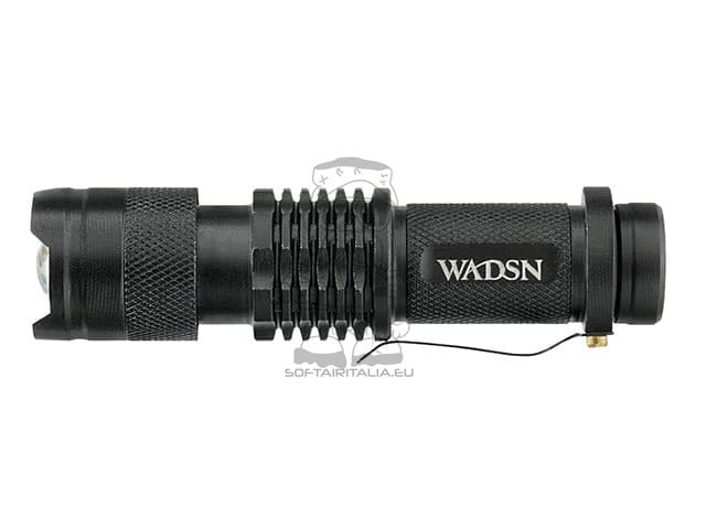 Mini torcia telescopica nera di WADSN