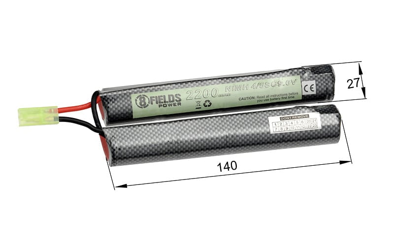 Batteria VB-NiMH 9.6V 2200mAh di 8FIELDS