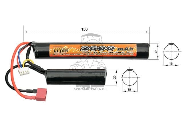 Batteria Li-ion 2600 mAh 11,1V di VICTORY BATTERY