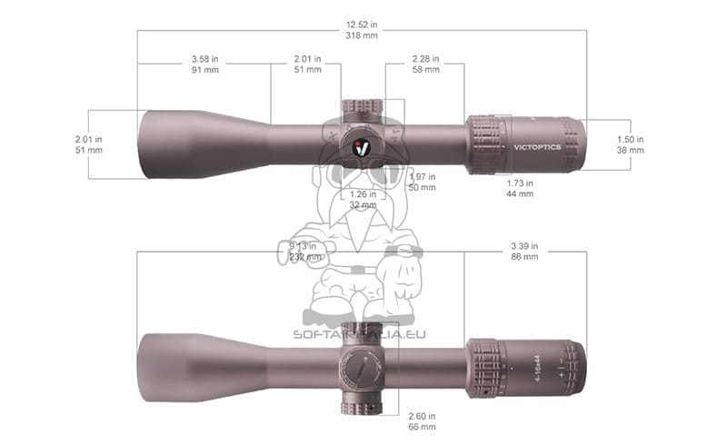 Scope S4 4-16X44 Coyote FDE di VECTOR OPTICS