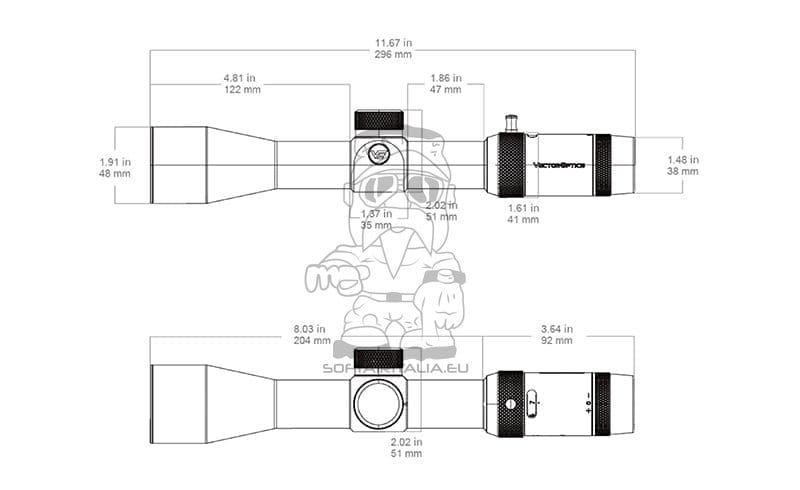Ottica FORESTER JR. 3-9X40 di VECTOR OPTICS