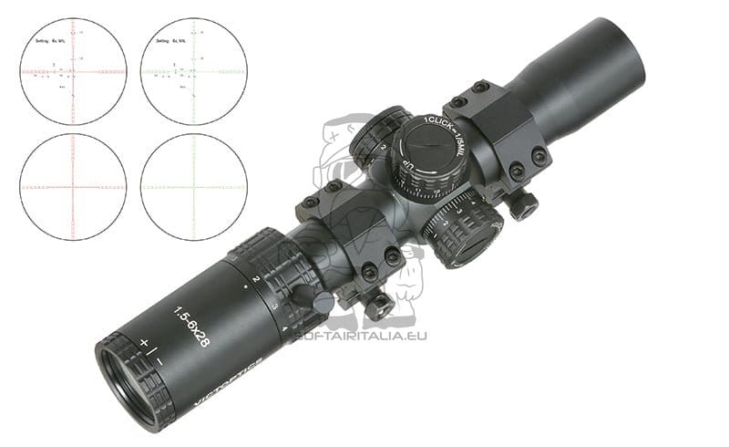 Ottica LPVO Victoptics S4 1.5-6X28 di VECTOR OPTICS