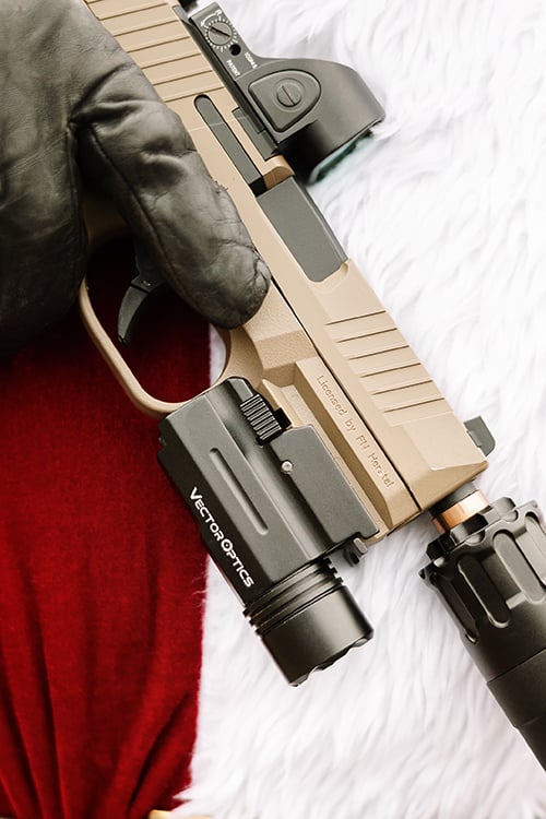 Meteor Pistol LED Flashlight 200LM di VECTOR OPTICS