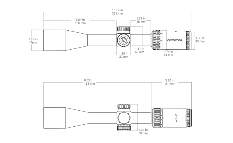 RifleScope Victoptics SOI 4-12X40 di VECTOR OPTICS