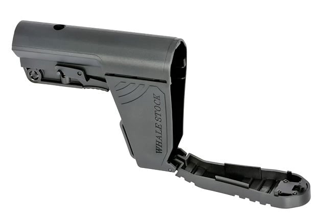 Whale Stock Regolabile per AR-15/M4 - Nero di CYMA