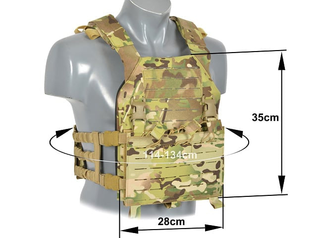 Buckle Up Assault Plate Carrier Multicamo di 8FIELDS