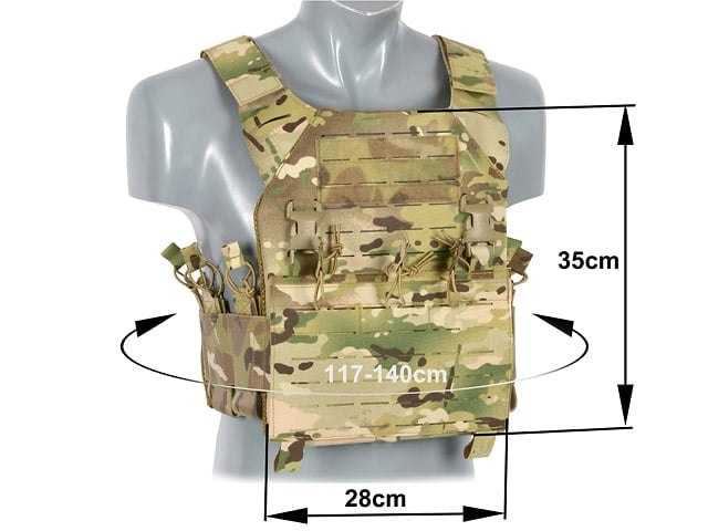 Buckle Up Recon Plate Carrier Multicamo di 8FIELDS