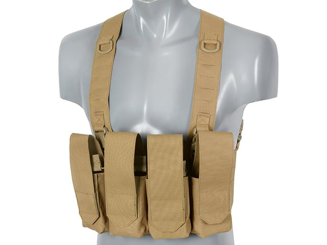 Chest Rig Laser-Cut con Pouches AR/AK - Coyote di 8FIELDS