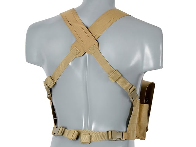 Chest Rig Laser-Cut con Pouches AR/AK - Coyote di 8FIELDS