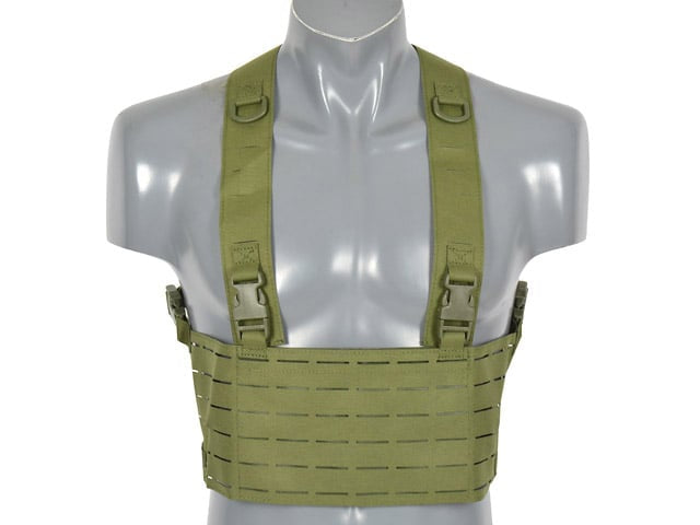 Chest Rig Laser-Cut Olive di 8FIELDS