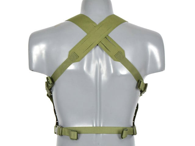 Chest Rig Laser-Cut Olive di 8FIELDS