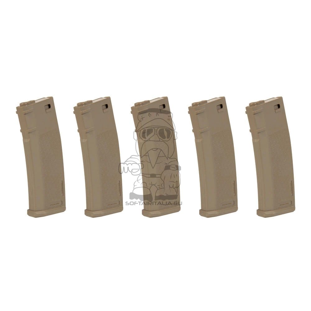 Set 5 Caricatori Mid-Cap S-MAG 125 Colpi di SPECNA ARMS