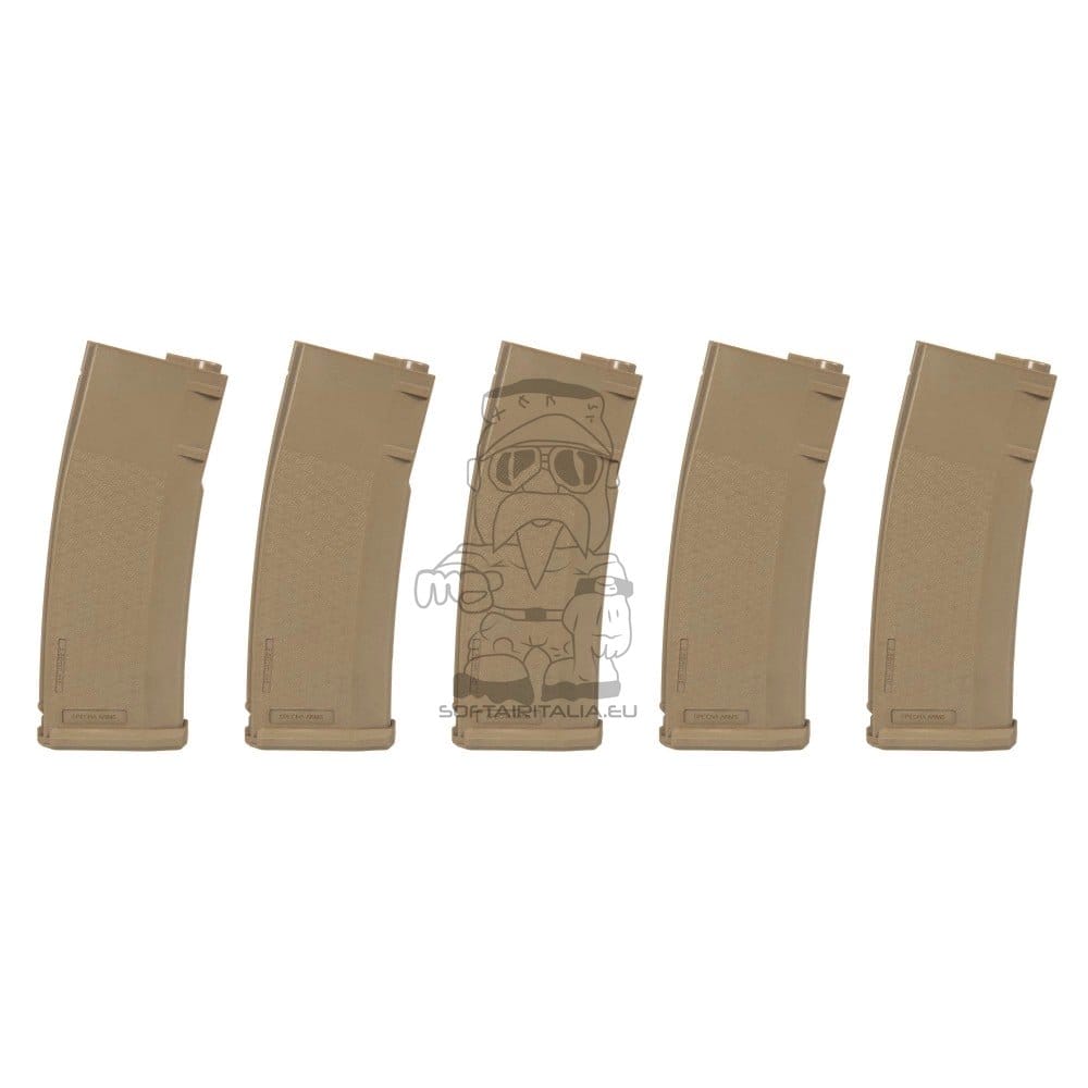 Set 5 Caricatori Mid-Cap S-MAG 125 Colpi di SPECNA ARMS