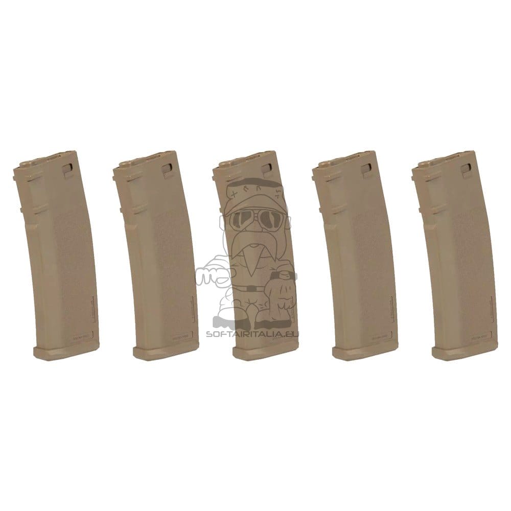 Set 5 Caricatori Hi-Cap S-Mag 380 Colpi di SPECNA ARMS
