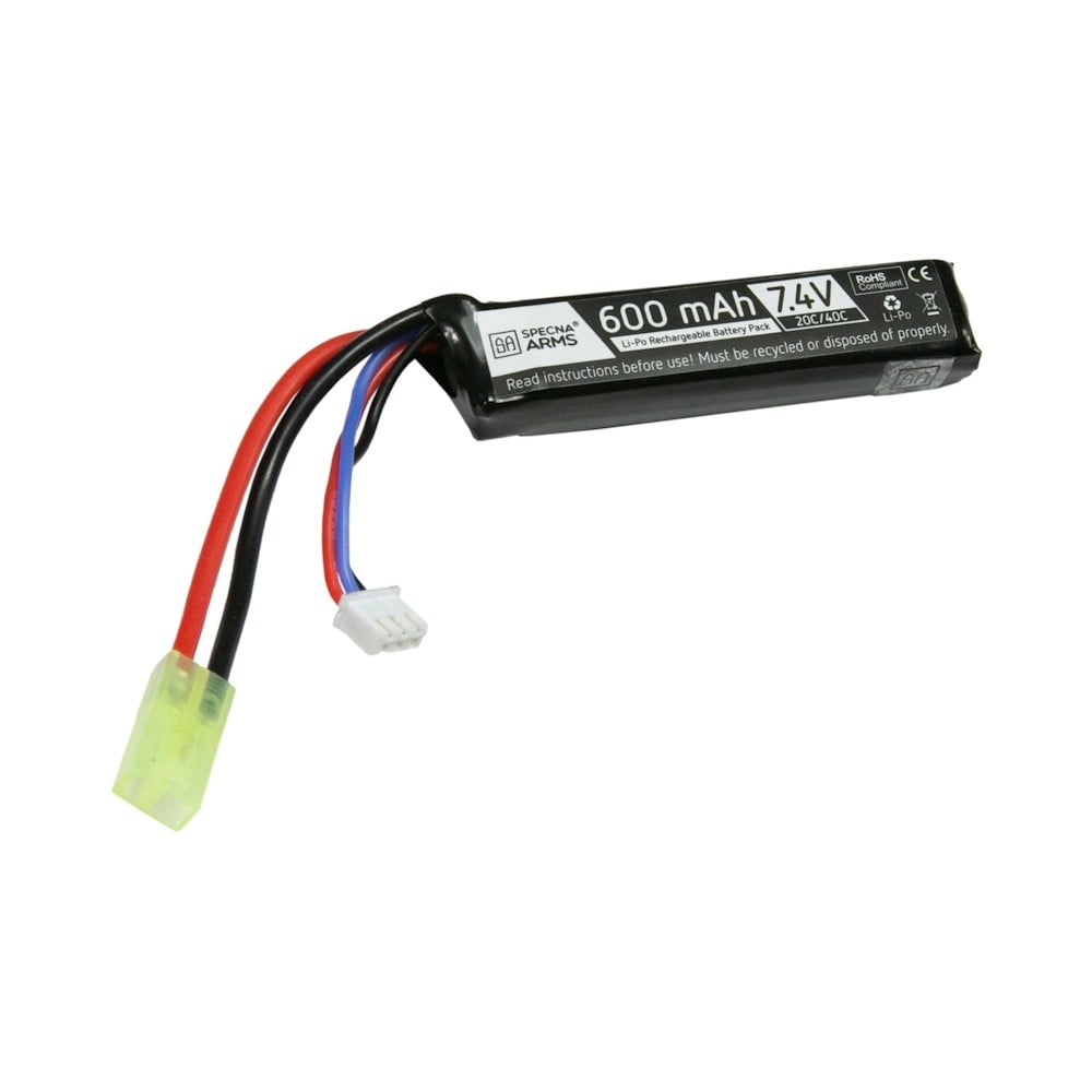 Batteria Li-Po 7.4V 600mAh Stick di SPECNA ARMS