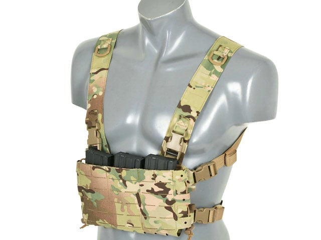 Chest Rig COMPACT MOLLE Laser Cut - Multicamo di 8FIELDS