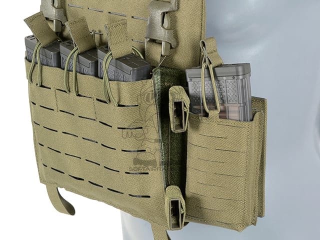 WING Expansion Panel MOLLE Laser-Cut - Black di 8FIELDS