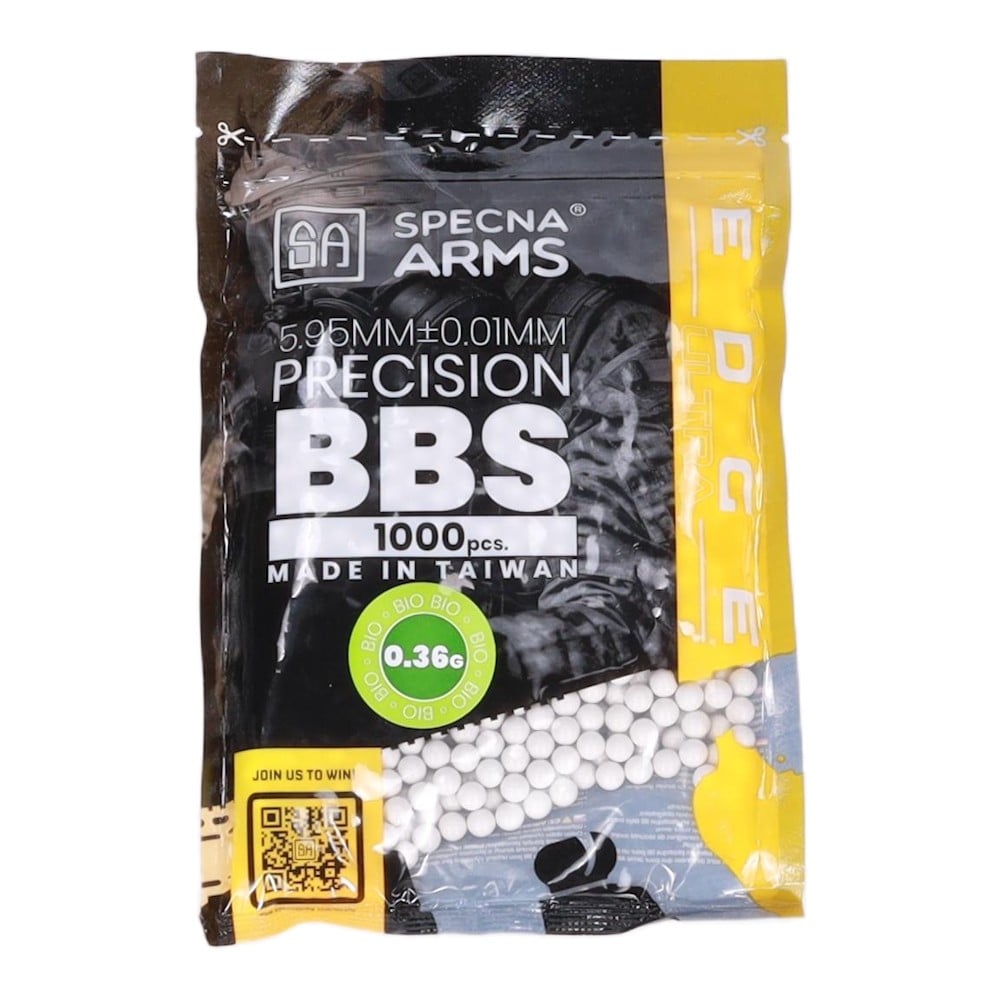 Pallini Edge Ultra Bio 0,36g Bianchi 1000 Pezzi di SPECNA ARMS