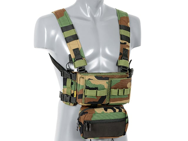 Micro MK3 Chest Rig - Woodland di EMERSONGEAR