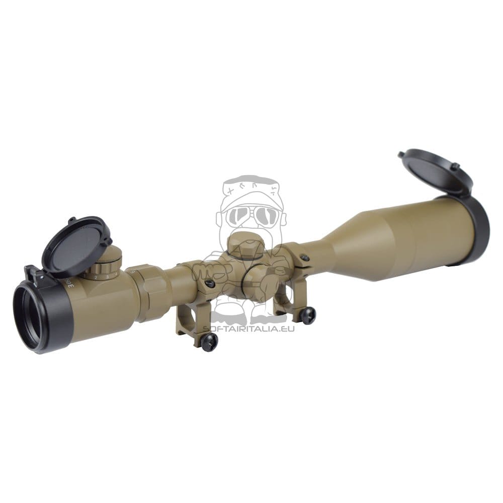 Ottica Illuminata Zoom 3X-9X 50mm di SNOW WOLF