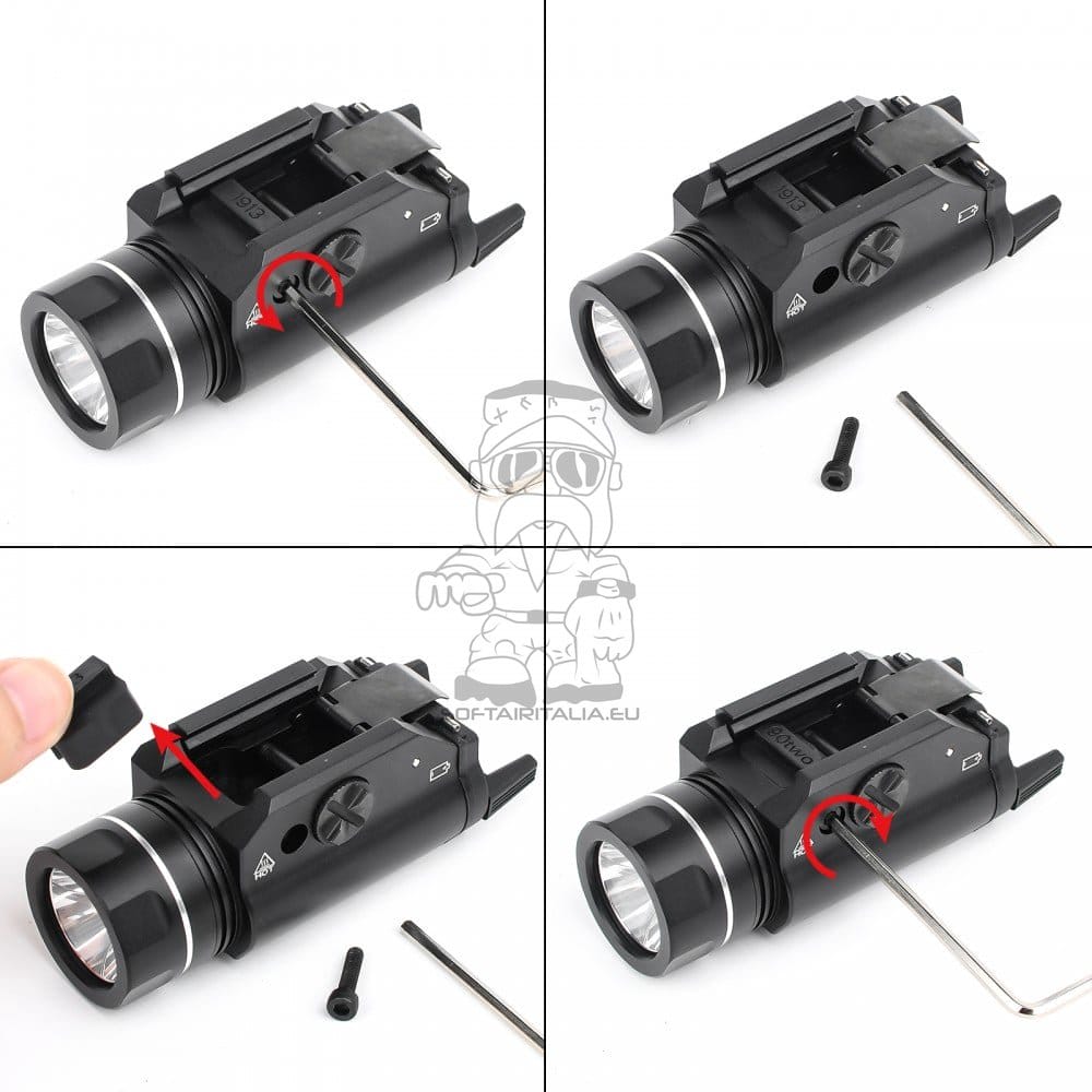 Torcia Tattica LED per Pistola di WADSN