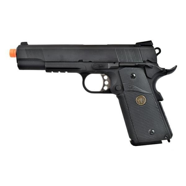 Pistola a Gas 1911 M E U Rail Nera di WE