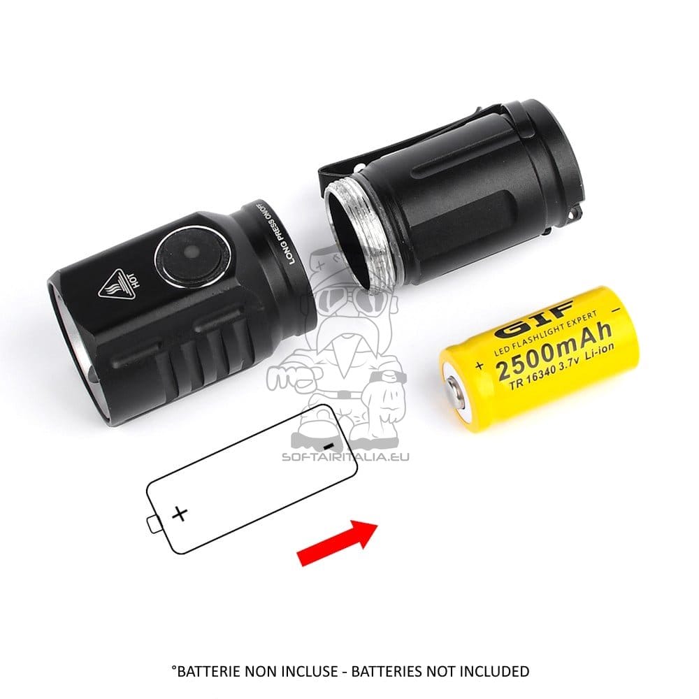 Mini Torcia LED Nera di WADSN
