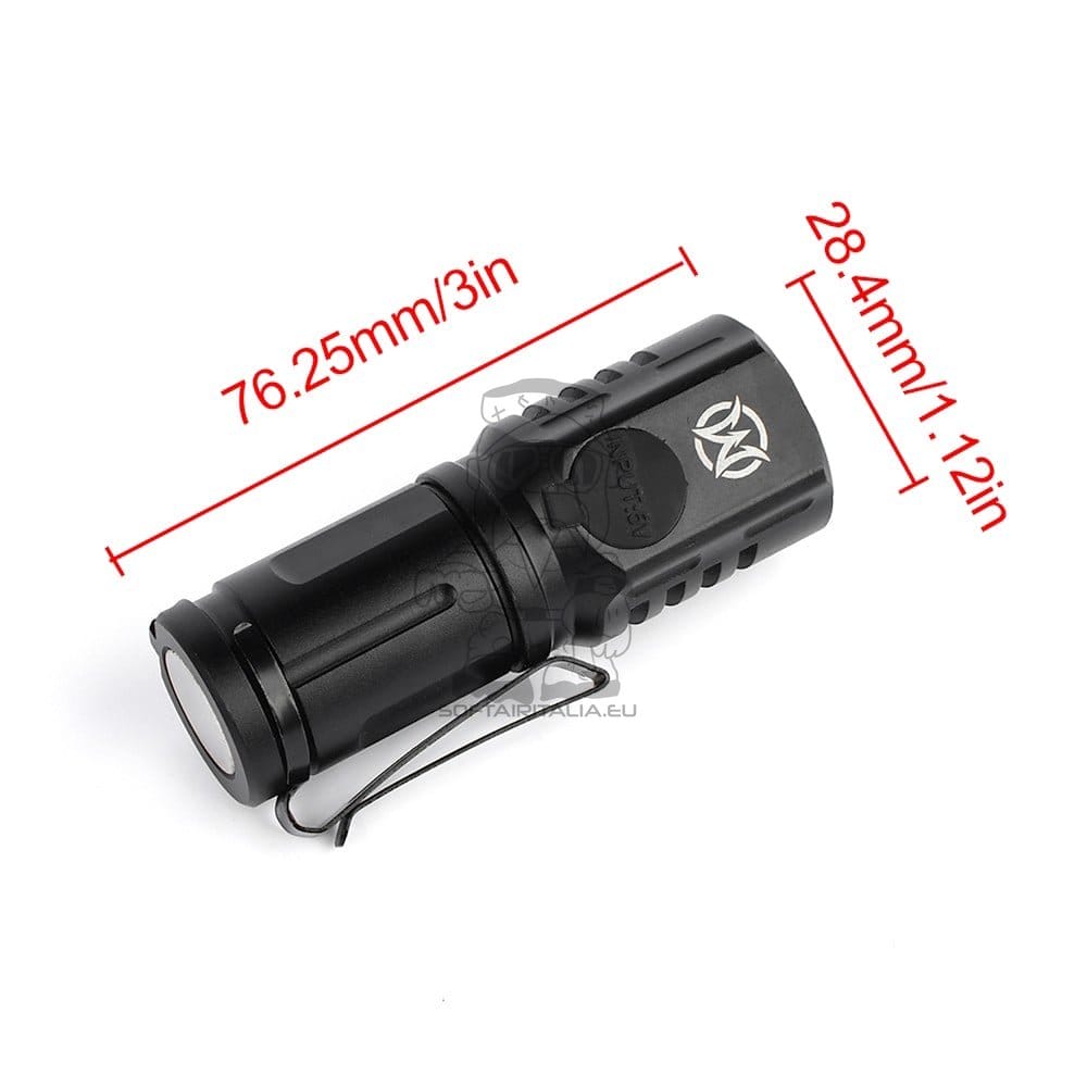Mini Torcia LED Nera di WADSN