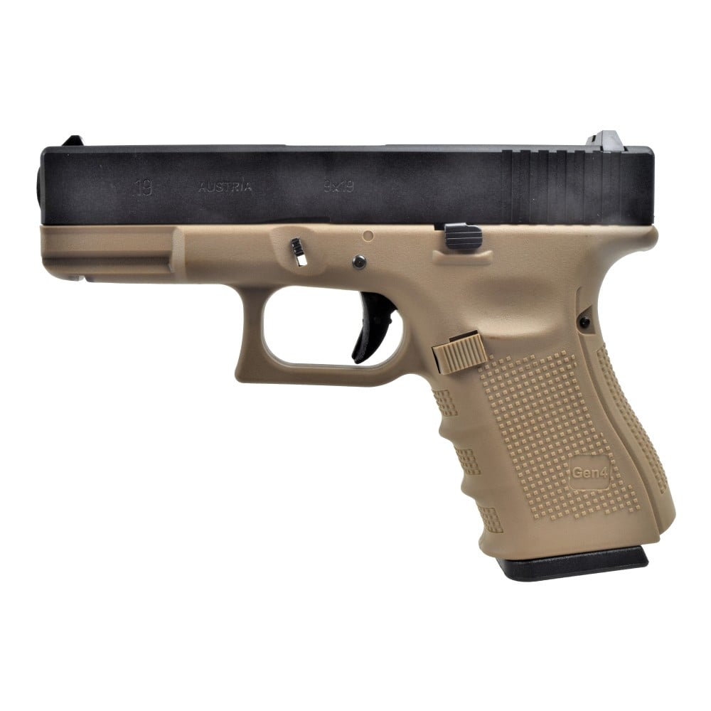 Pistola a Gas G-19 Nera e Tan di WE