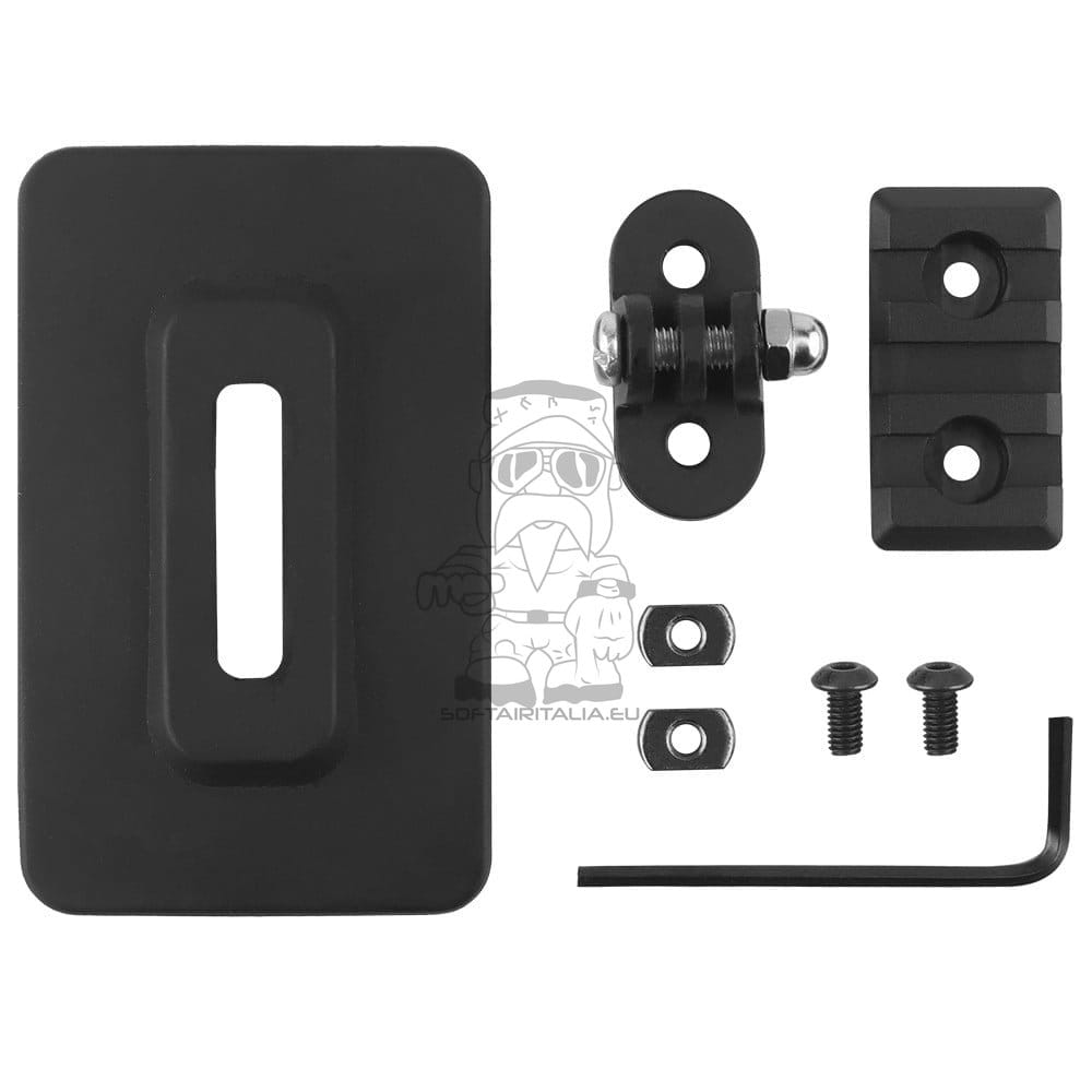 Attacco Slitta/Gopro per Velcro Elmetti di WOSPORT