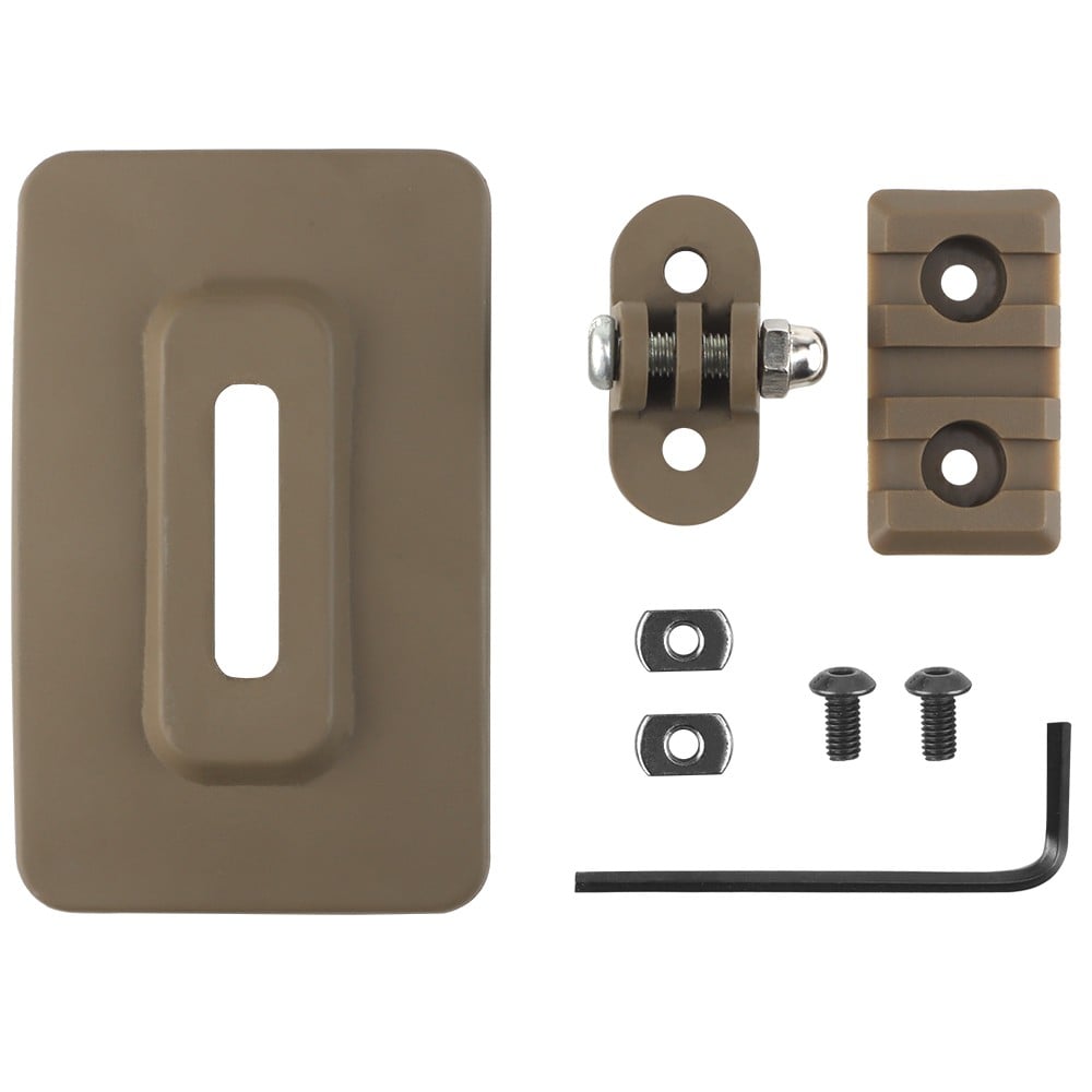 Attacco Slitta/Gopro per Velcro Elmetti di WOSPORT
