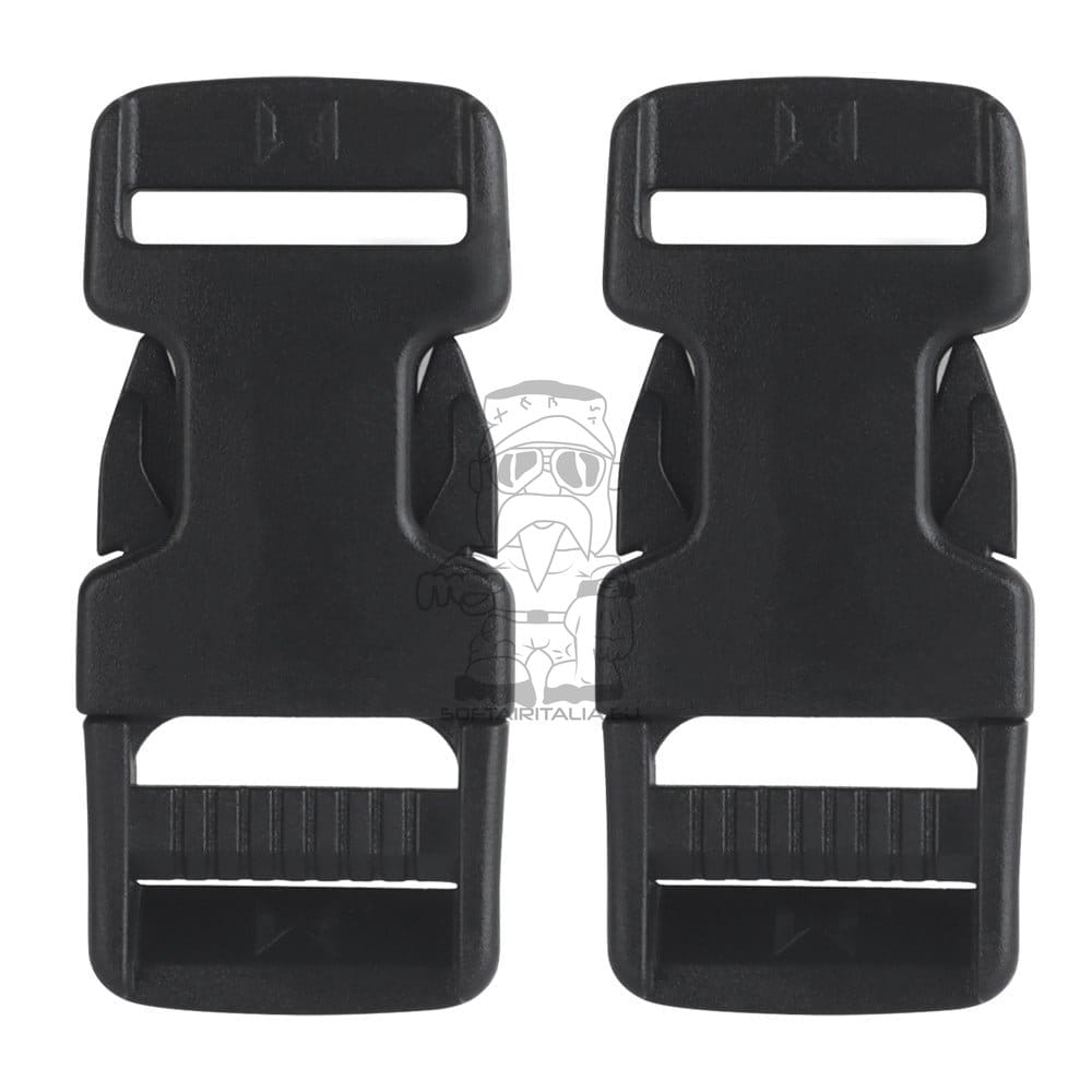 Fibbia WST 2 Pezzi Nero di WOSPORT