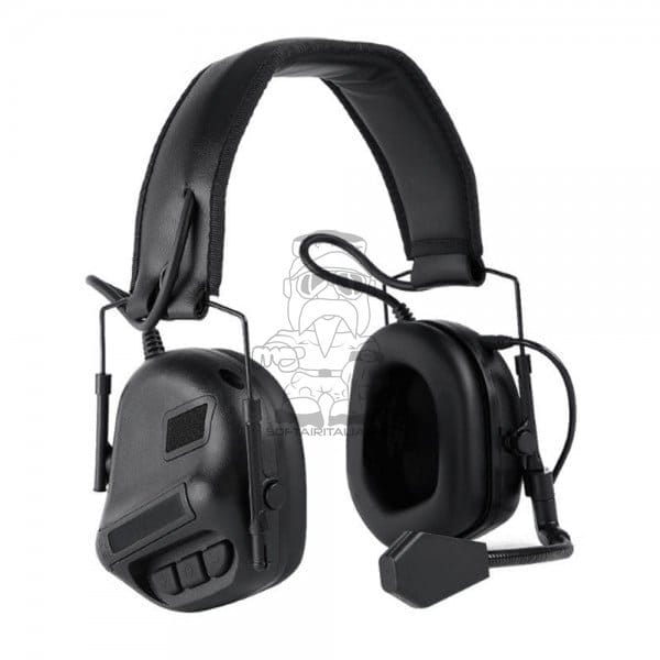 Set Cuffie con Microfono Nero di WOSPORT