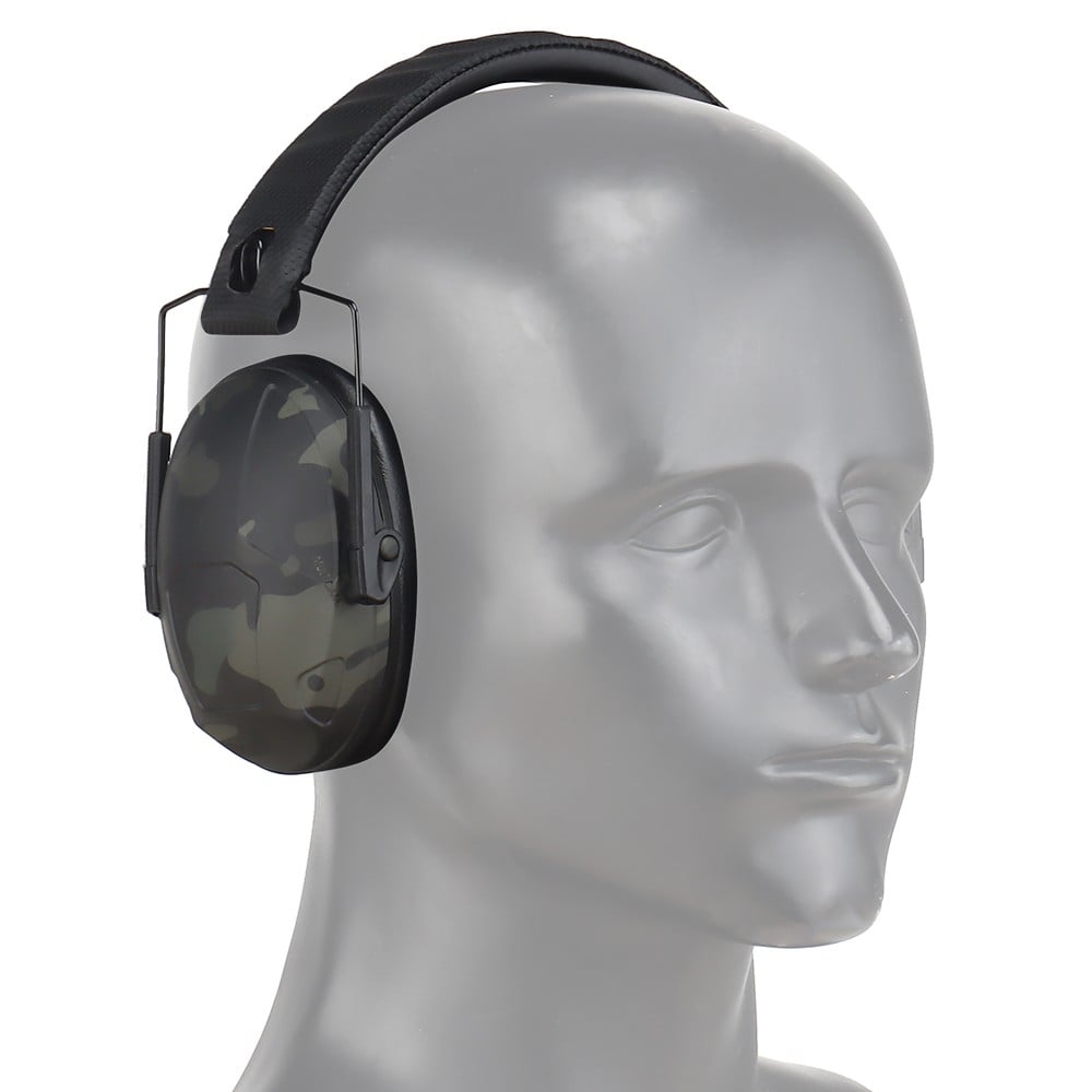 Cuffie con Riduzione Passiva del Rumore Multicam Nero di WOSPORT