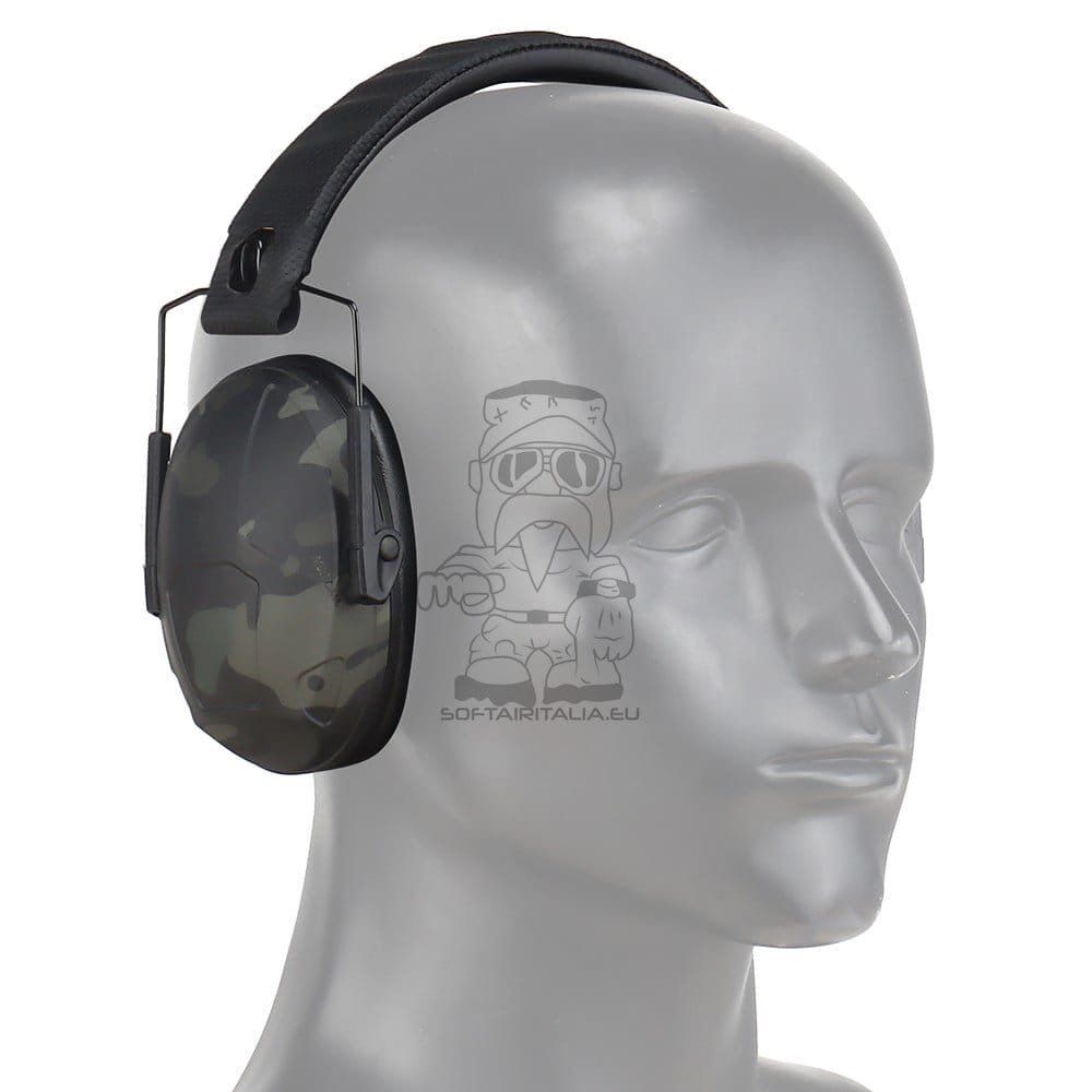 Cuffie con Riduzione Passiva del Rumore Multicam Nero di WOSPORT
