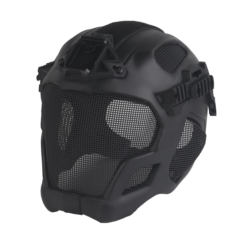 Elmetto W23 con Rete Metallica Nero di WOSPORT