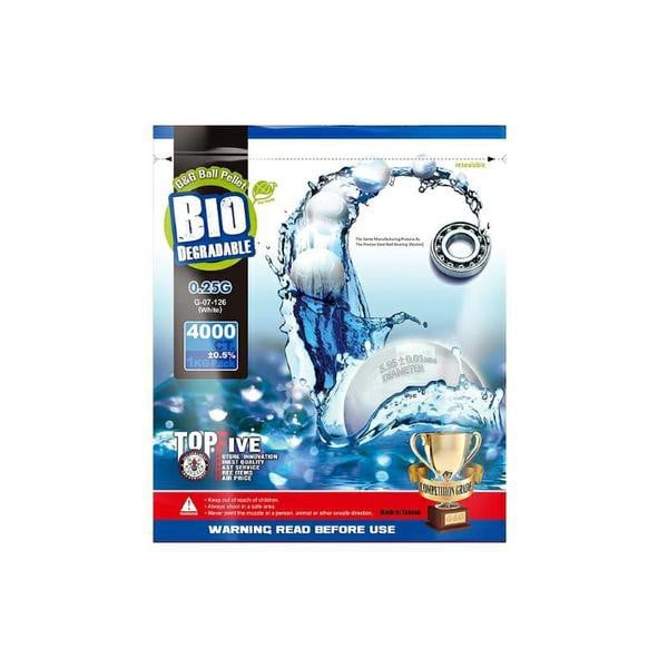 Pallini Biodegradabili 0.25g Bianchi di G&G