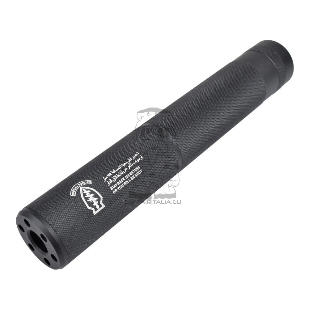 Silenziatore Tipo D 200x30mm per Softair di CYMA