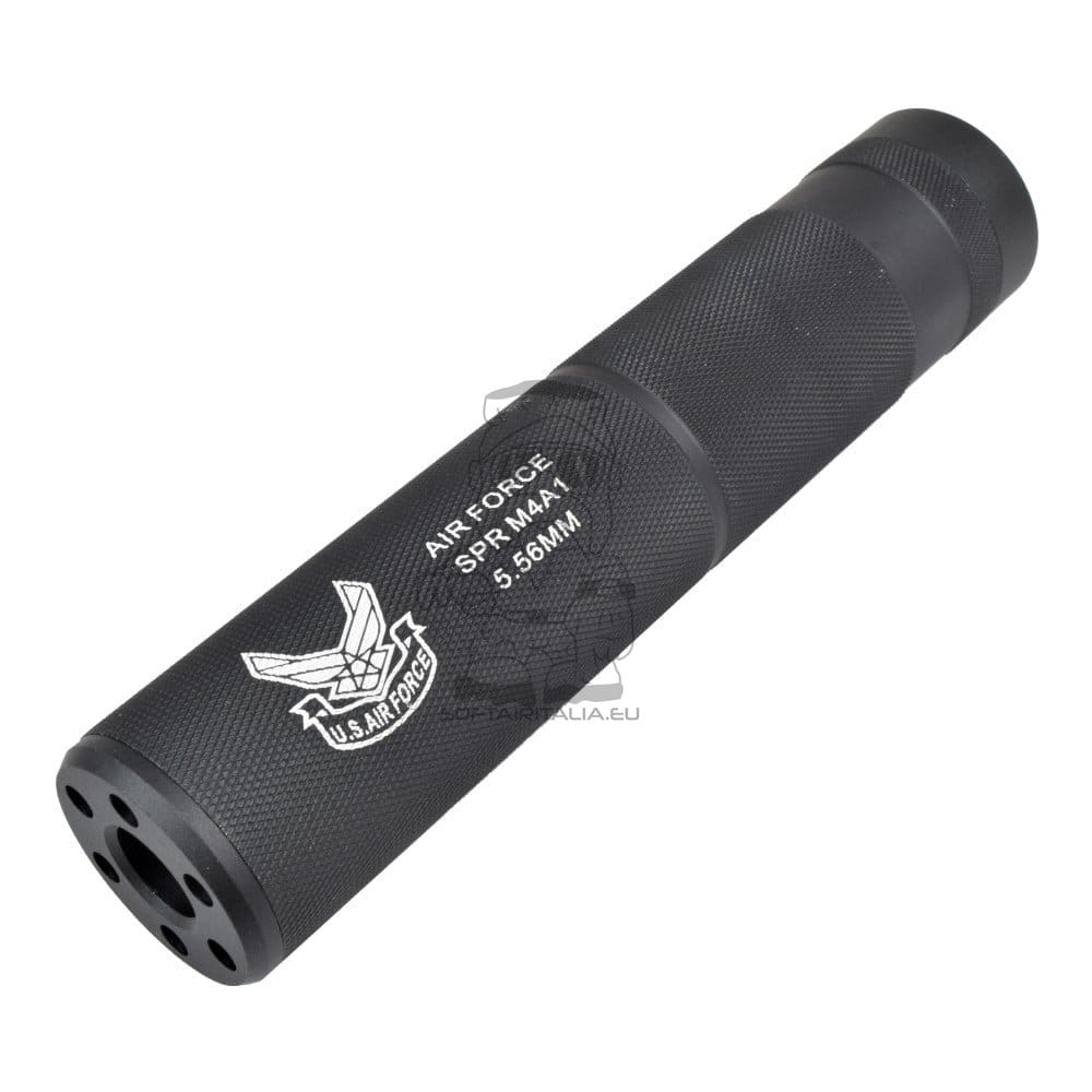 Silenziatore Tipo B in Alluminio 155x30mm per Softair di CYMA
